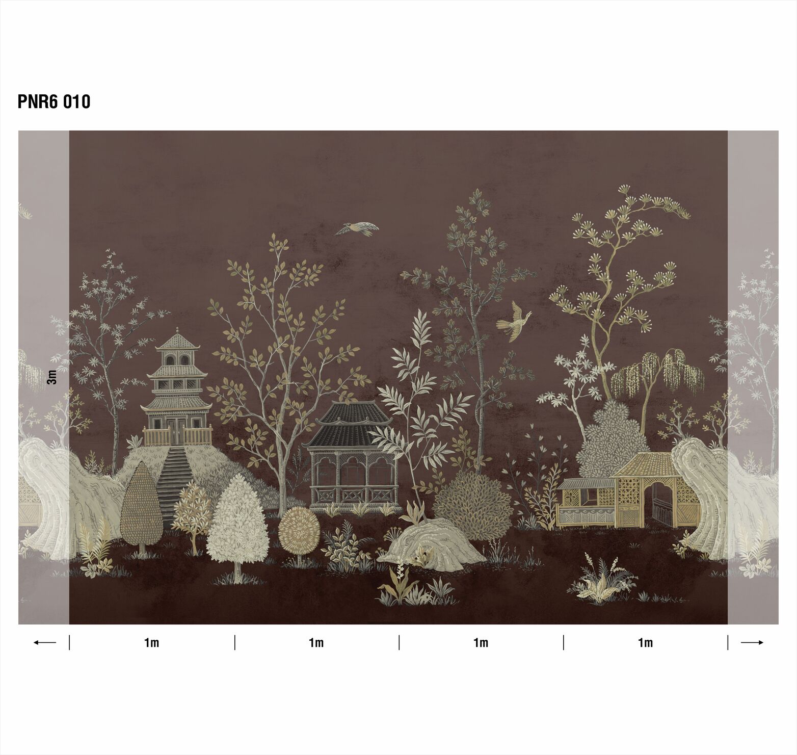 Панно Loymina Панорама Сад уединения PNR6 010 3×1 Панно Loymina Панорама Сад уединения PNR6 010 3×1